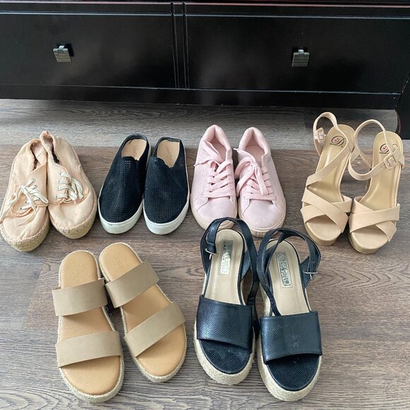 Nautica, Forever 21, Diva & More Ladies Shoes & Sneakers PreOwned Size 7 & 7 1/2 - Picture 1 of 9